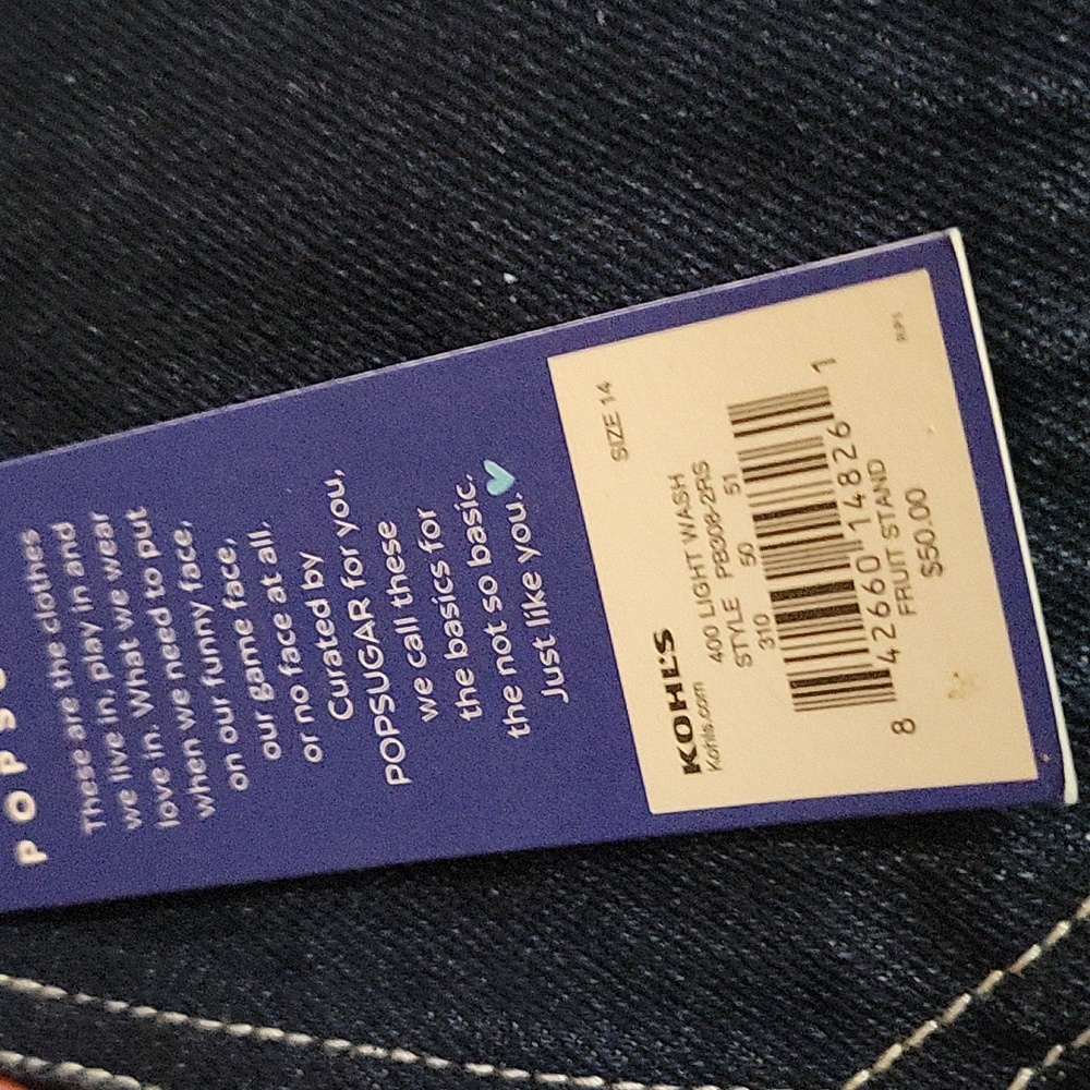 Dark Blue Denim Button-Up Skirt - Picture 2 of 2